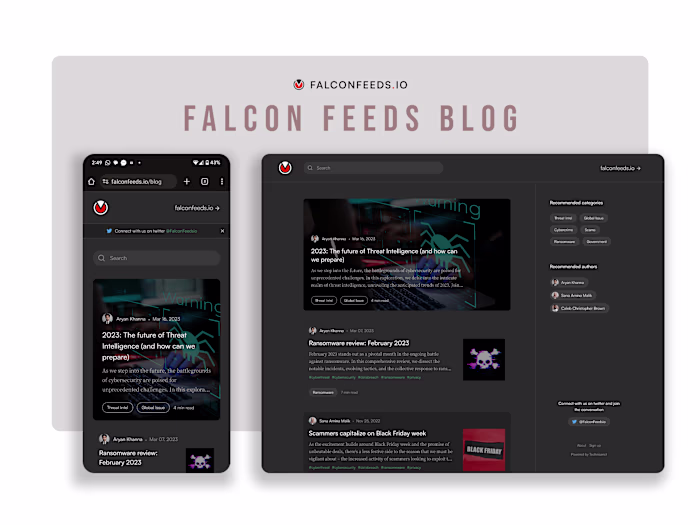 FalconFeeds Blog