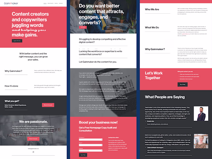 Website in Squarespace