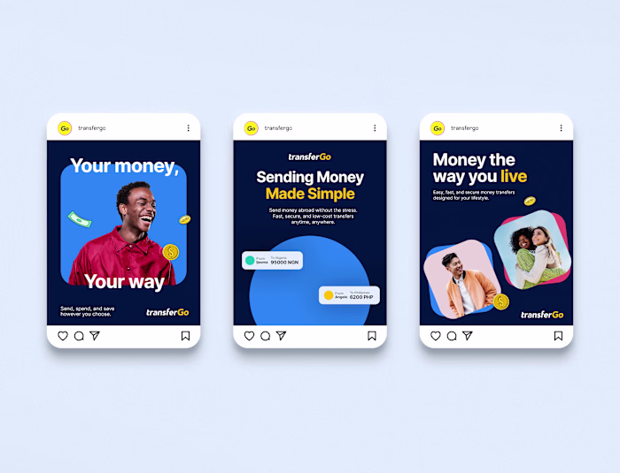 Social Media Visual Identity for a Global Remittance Company