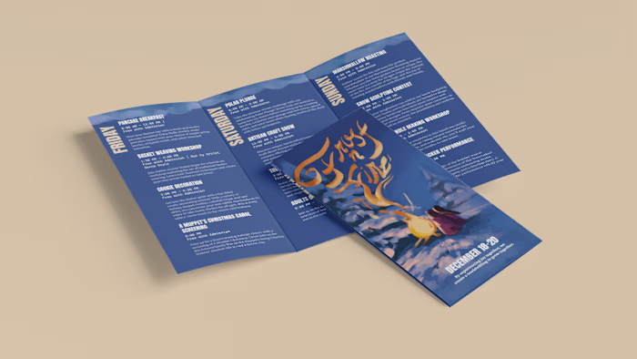 Frost and Fire Festival Brochure Design
