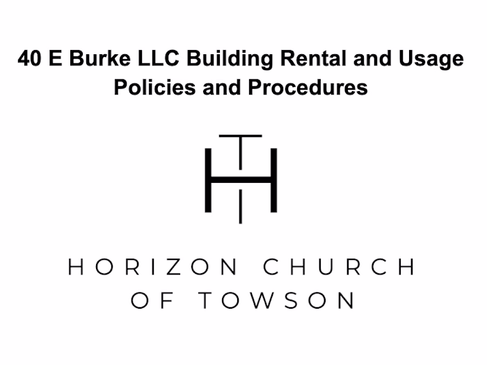 Building Rental Policies and Procedures