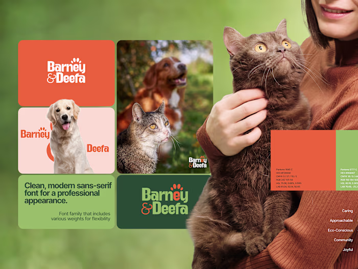 Sustainable Pet Brand Identity: Trustworthy & Cohesive Design