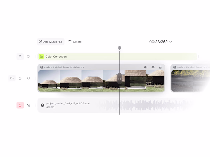Minimal Timeline Editor UI