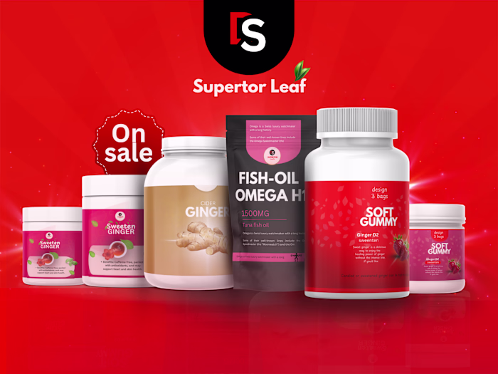 I designed the packaging for Supertor Leaf, a health care br...