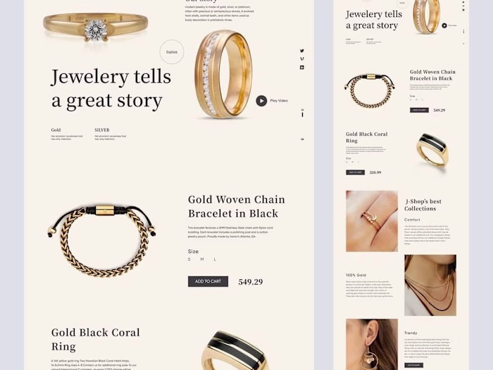 Shopify store design 
