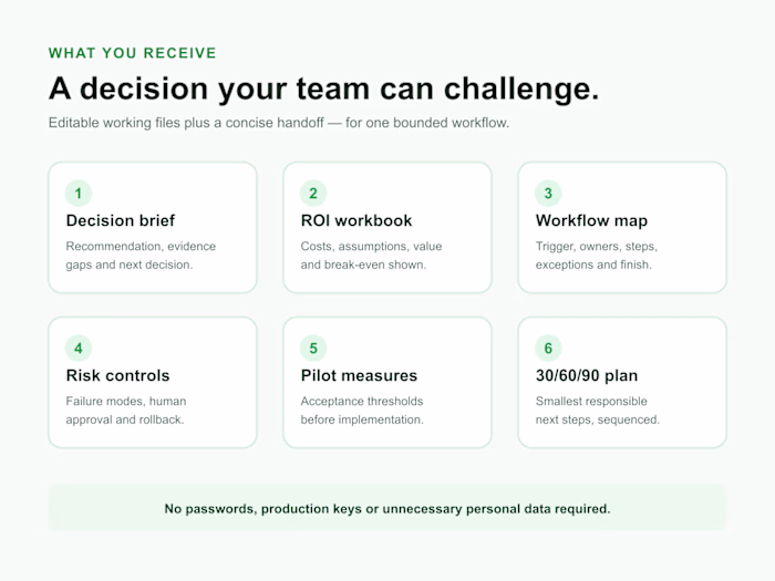 AI Workflow Decision Audit — Illustrative Case Study