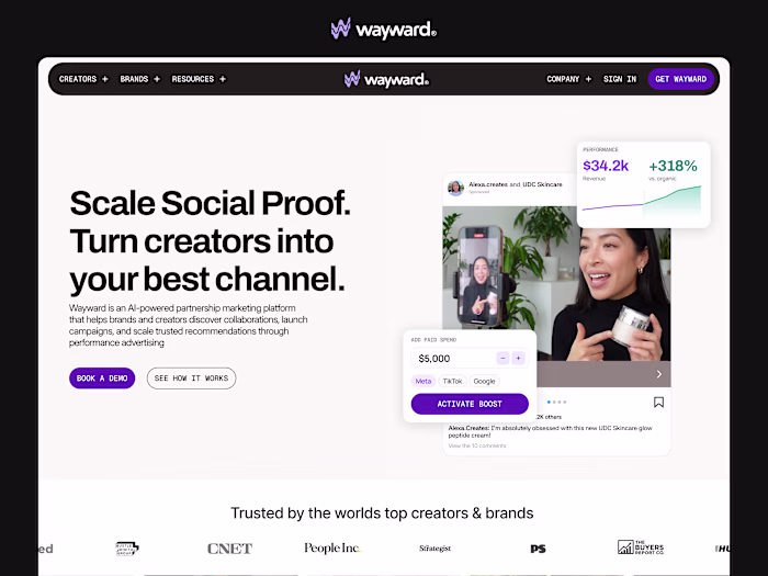 Wayward Marketing Site Redesign