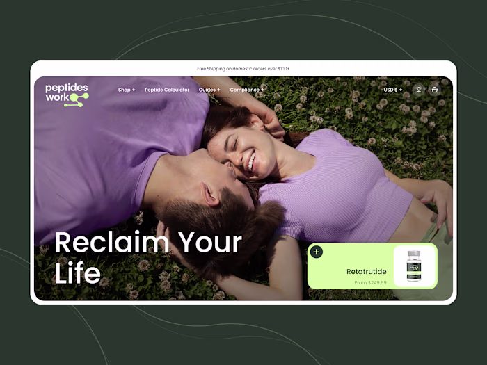 Peptides Work — Website Design