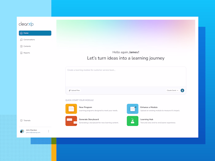AI-Powered L&D Platforms: ClearXP UI/UX Case Study