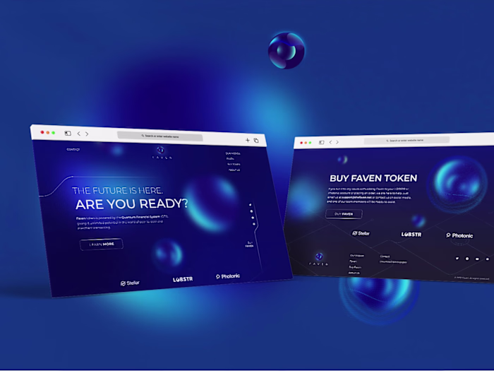Faven - UI/UX and Front End Development for Crypto website