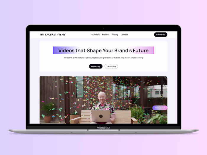 Studio Landing Page