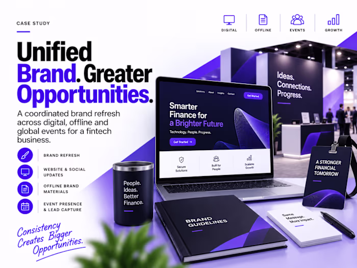 Fintech Rebrand and Global Event Marketing