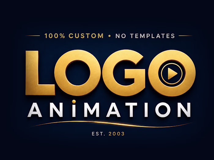 custom logo animation from scratch for your brand