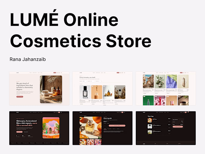 LUMÉ: Cosmetics Online Store

Storefront for