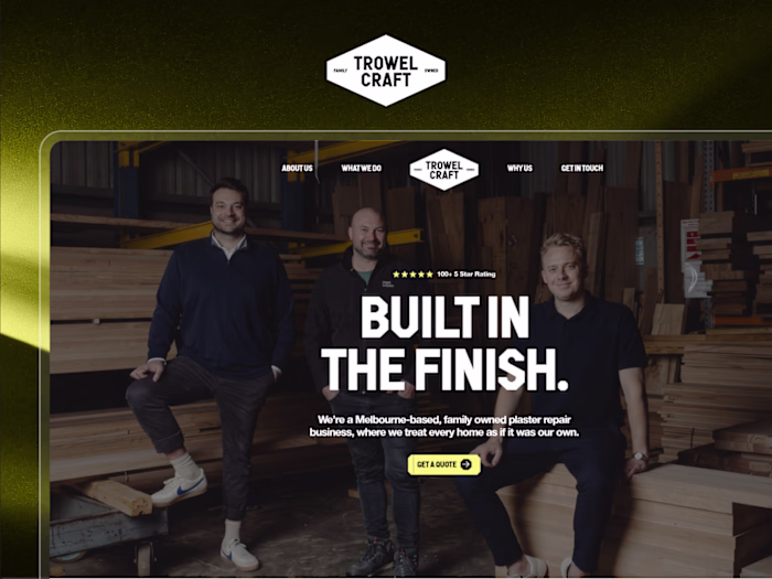 Trowel Craft Website Design & Development