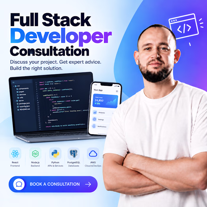 📋 React Native Consultation
🎯 This