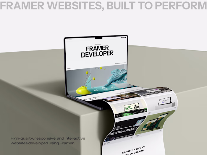 Framer-Powered Portfolio Website for Tuaha Athar
