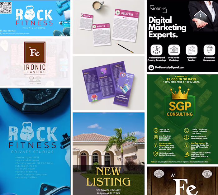 Designed social media graphics, brand