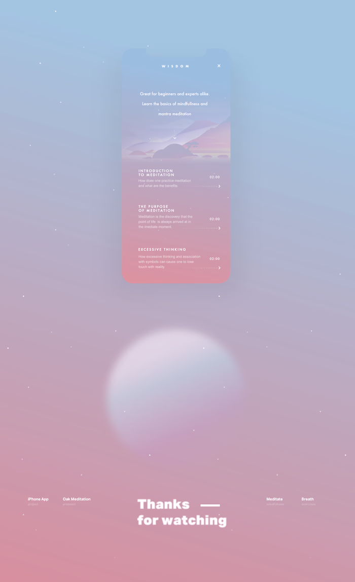 Oak Meditation - iOS Meditation App
