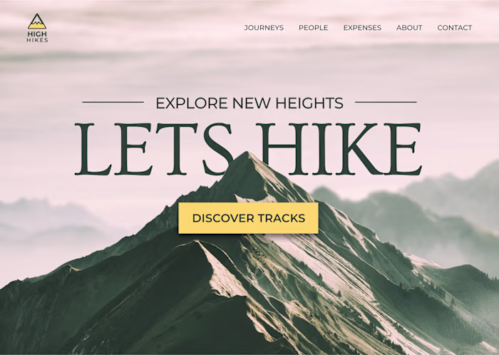 High Hikes - UI Design