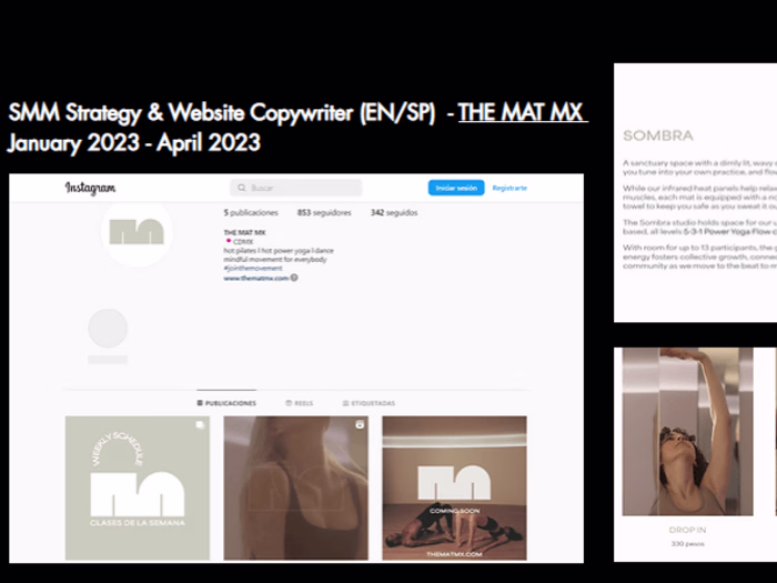 
SMM Strategy & Website Copywriter (EN/SP) - THE MAT MX