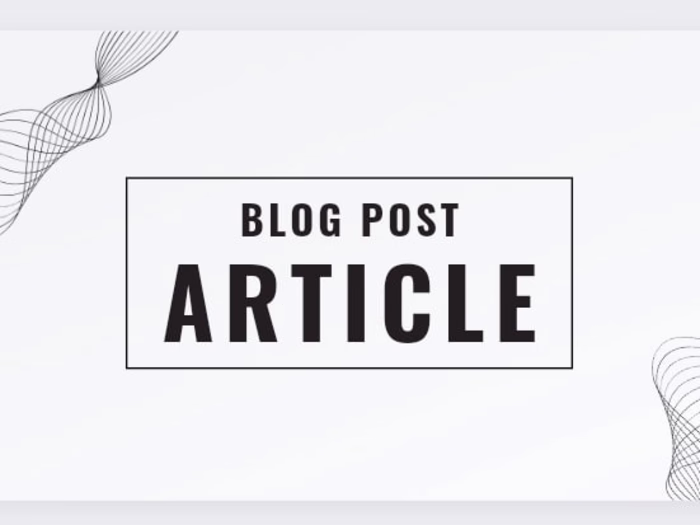 Blog Post Article 