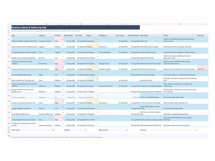 Keeping Tasks and Follow-Ups on Track