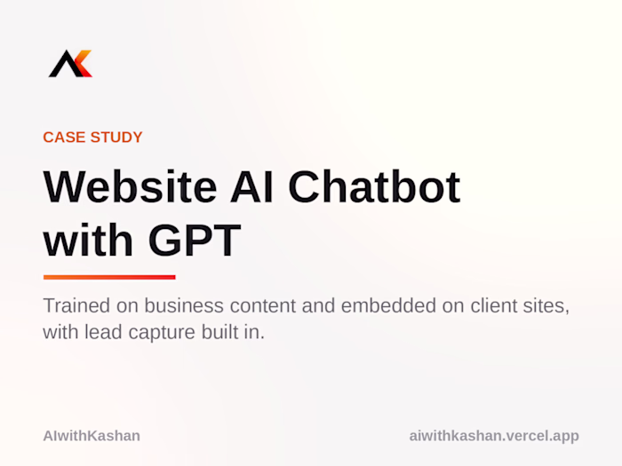 Website AI Chatbot with GPT Integration