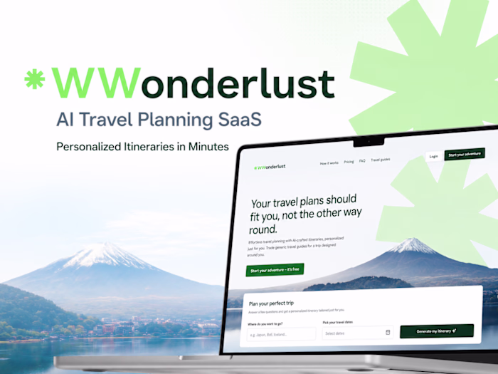 WWonderlust — AI Travel Planning SaaS