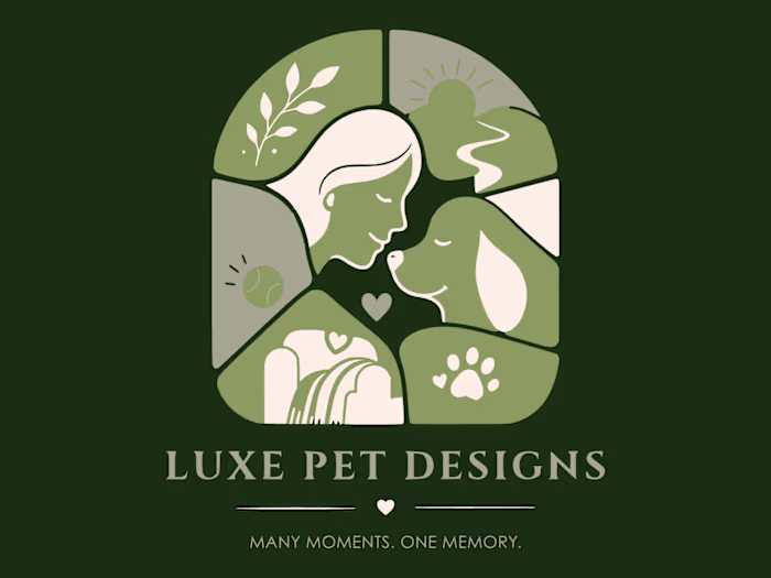 Brand Logo for Luxe Pet Designs, A custom Print on demand st...