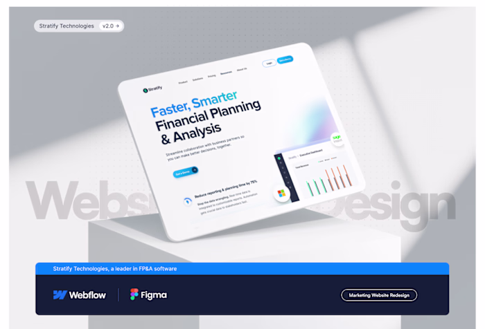 Stratify - FP&A Website Redesign for Enhanced User Experience