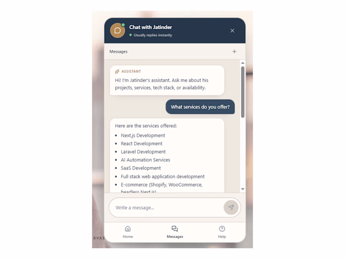 AI Chatbot for Business Websites