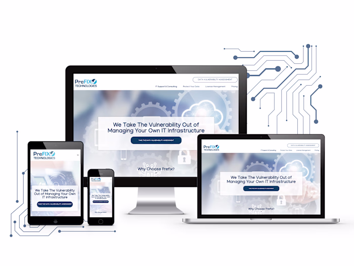 Website redesign for Prefix Technologies