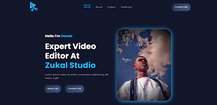 Video Editor Portfolio Website
What did