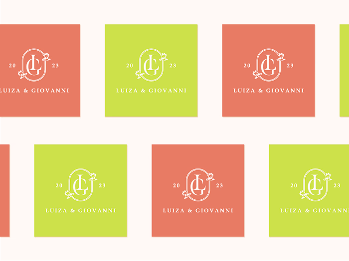 Luiza and Giovanni wedding monogram