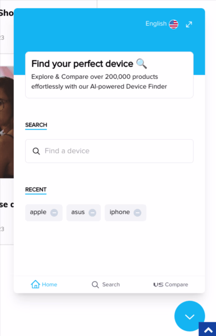 TechSpecs Widget