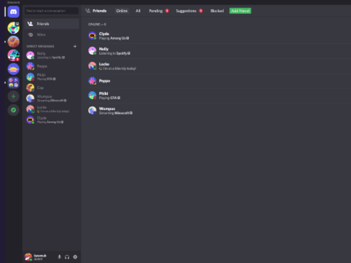 Discord clone (Fakecord)