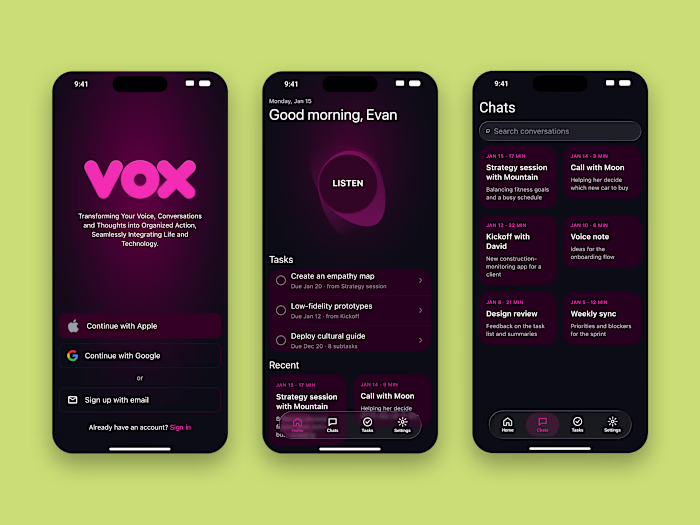 VOX App Redesign for iOS 27