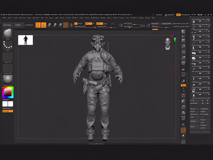 Elite Guard – Resident Evil Requiem Sculpt Study