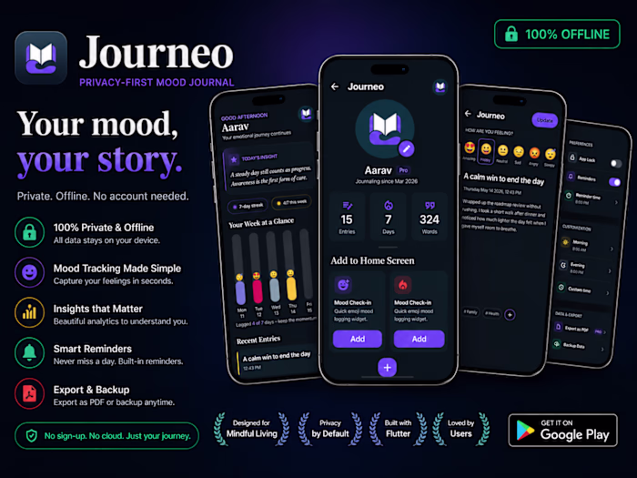 Journeo — Privacy-First Mood Journal