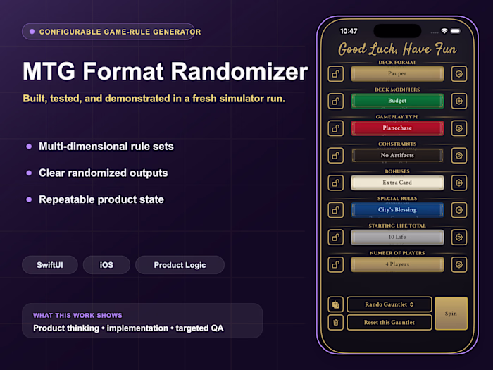 MTG Format Randomizer: Built a