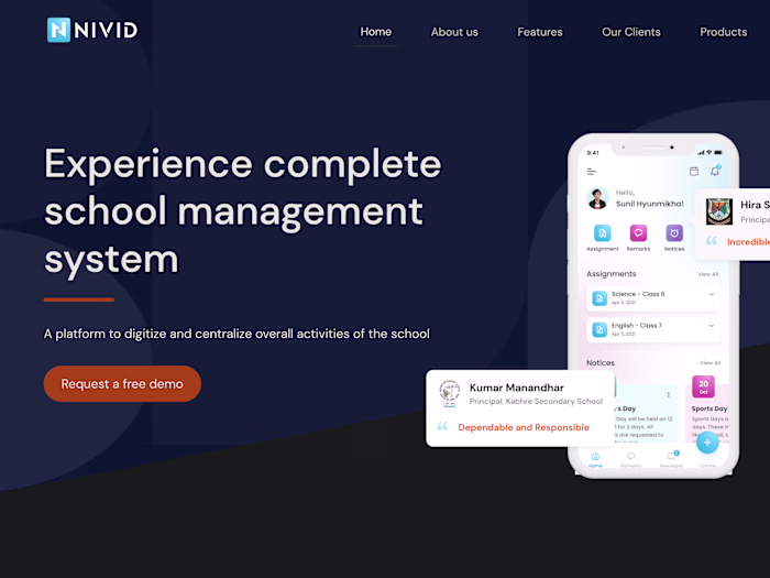 NIVID School Management System - One-click solution to school d…