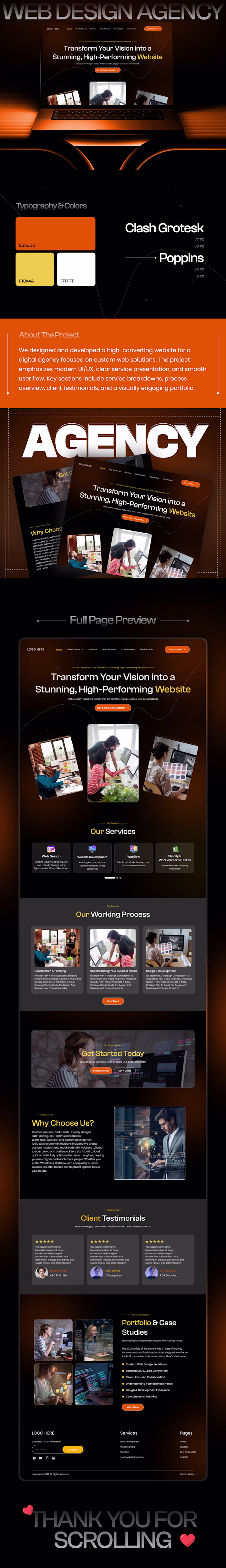 Agency Website UI UX Design