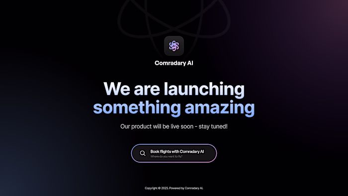 Comradary AI – Launching Soon