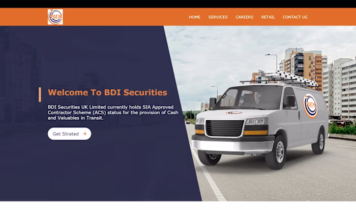 Security Service Landing Page