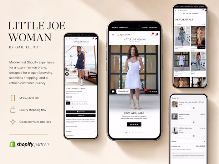 Mobile-First Shopify Rebuild for Luxury Fashion Brand
