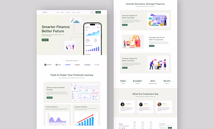 Finance Website Design