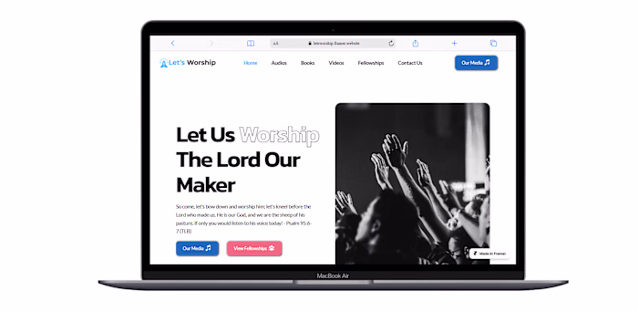 Let's Worship – Digital Platform for Faith-Based Media