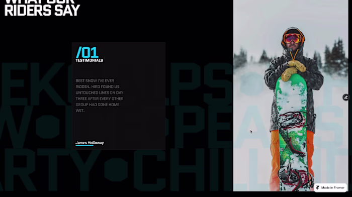 CMS-Powered Testimonial Section