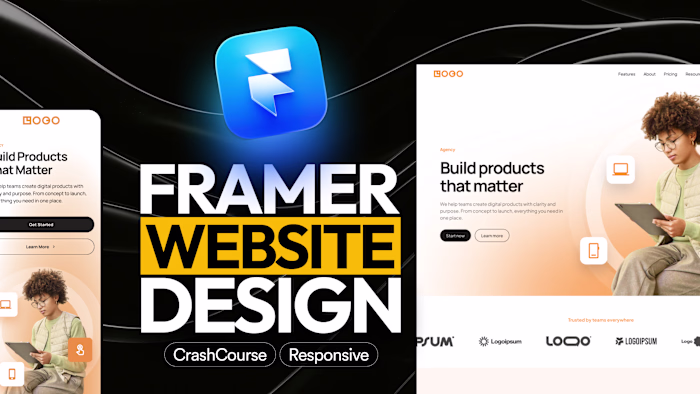 Responsive Landing Page Design in Framer